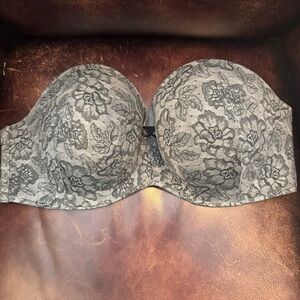 Cacique Boost Multi Way Strapless Black Bra